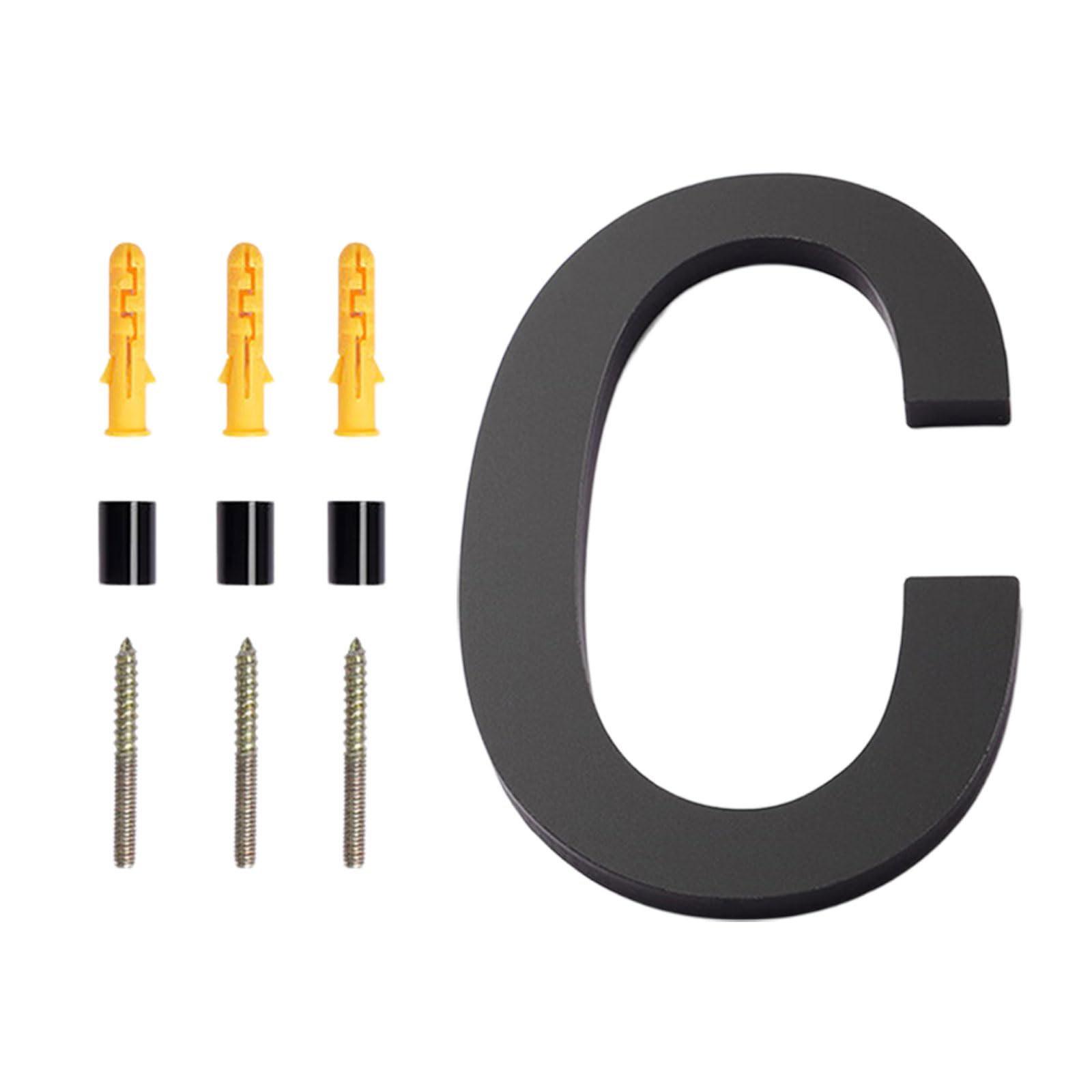 Kokdid C Modern Door Plates Door Label Letters Plate Sign With Screw Acryli Floating House Letters For Mounting Enduring Acryli Floating House For Outside