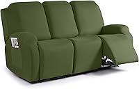 Vista 45 de TAOCOCO Fundas Elásticas para Sofá Reclinable Estilo de 3 Piezas Fundas para Sillas Reclinables Funda para Silla Reclinable Fundas Deslizables