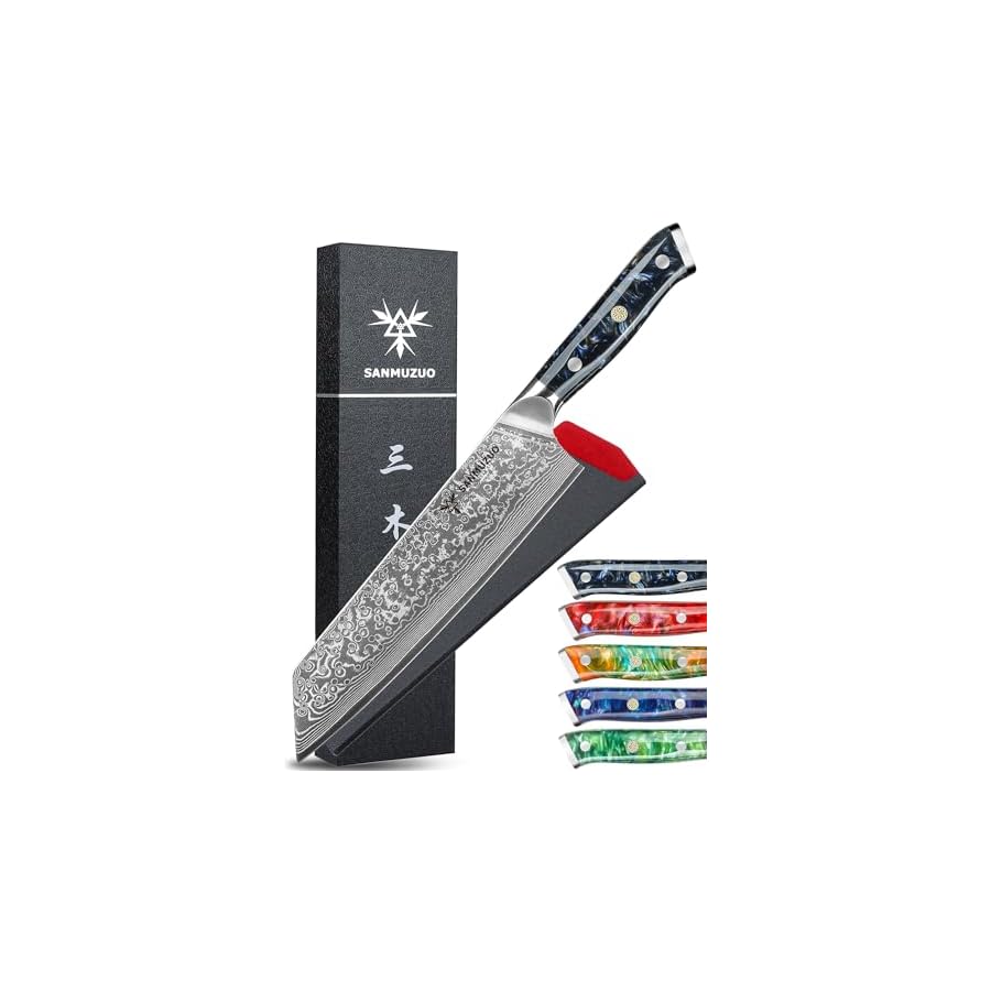 85-inch-Kiritsuke-Kitchen-Chef-Knife-67-Layers-Damascus-Steel-Resin-Handle-Xuan-SeriesStarry-Black 8.5 inch Kiritsuke Kitchen Chef Knife - 67 Layers Damascus Steel & Resin Handle - Xuan Series(Starry Black)