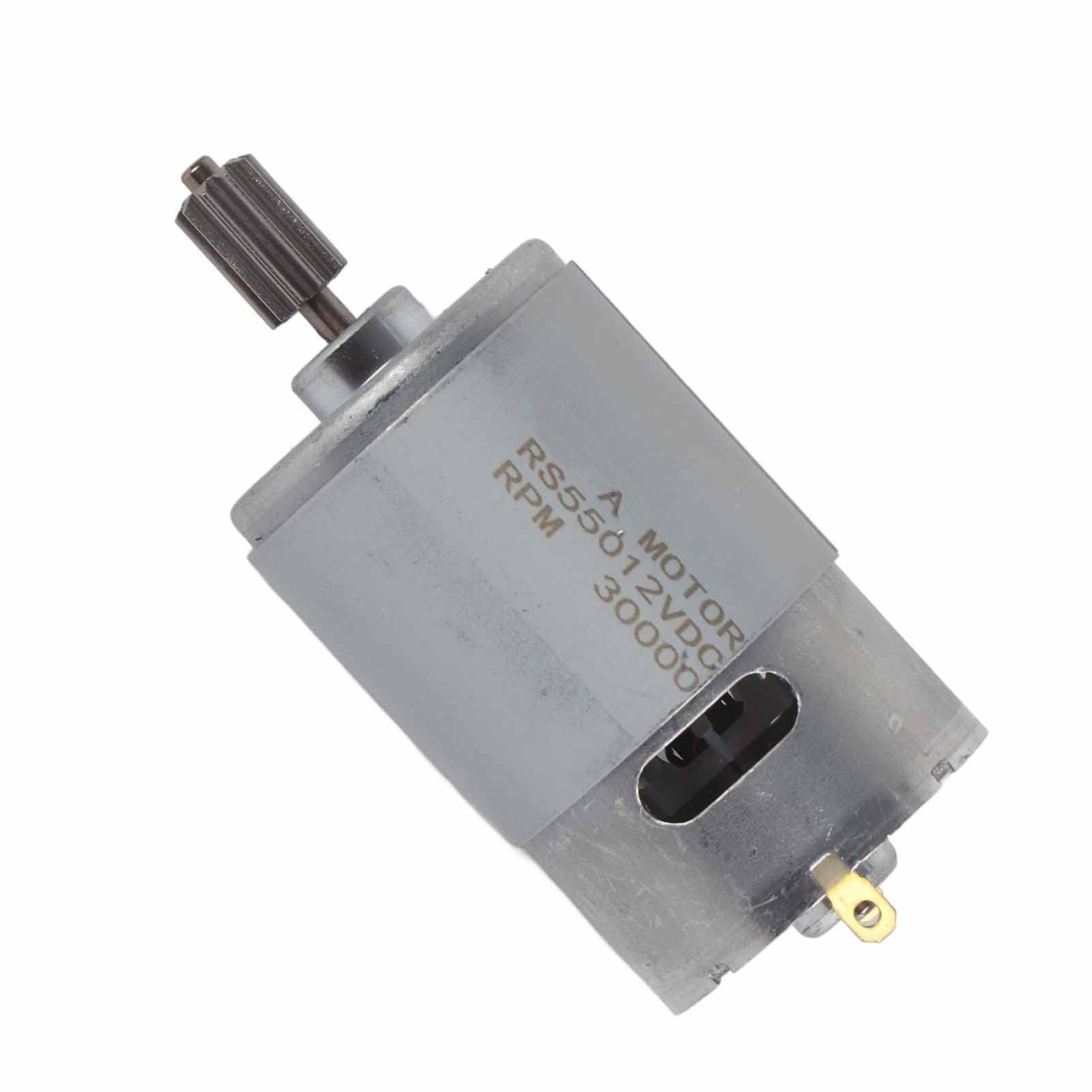 RS550 12 V Micro Moteur de Haute Vitesse pour Voiture Électrique Jouet Enfants Moto avec 2 pcs Tête de Dent(550-30000)
