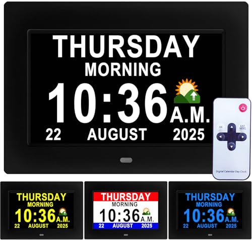 Véfaîî 2025 New, Digital Dementia Clock with Date and...
