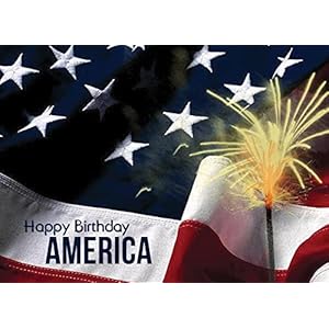 CEO Cards - July 4th Greeting Cards (Sparkler & Flag Design), 5x7 Inches, 25 Cards & 26 Red Envelopes (JF1505) CEO Cards July 4th Greeting Cards Sparkler Flag Design 5×7 Inches 25 Cards 26 Red Envelopes JF1505