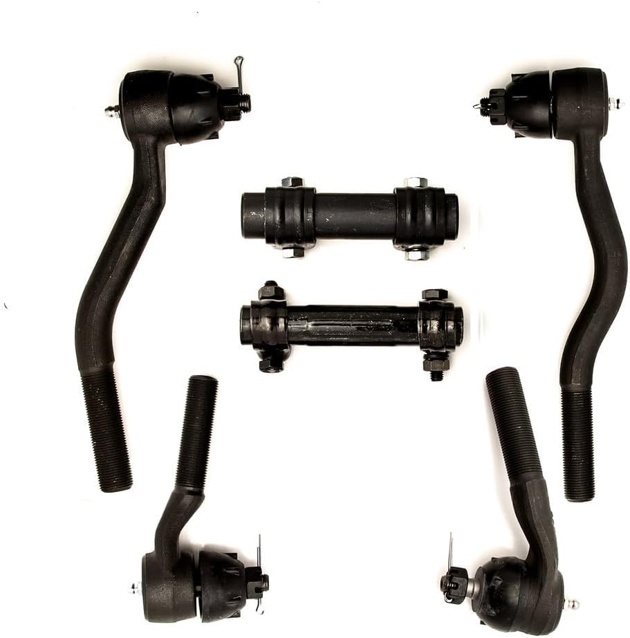 Tie Rod Rebuild Kit Compatible With 1960-1970 Ford Falcon Ranchero, OEM Spec Replacements, 6 Piece Kit (YEARS: 1963-6/10/64 V8 w/Manual)