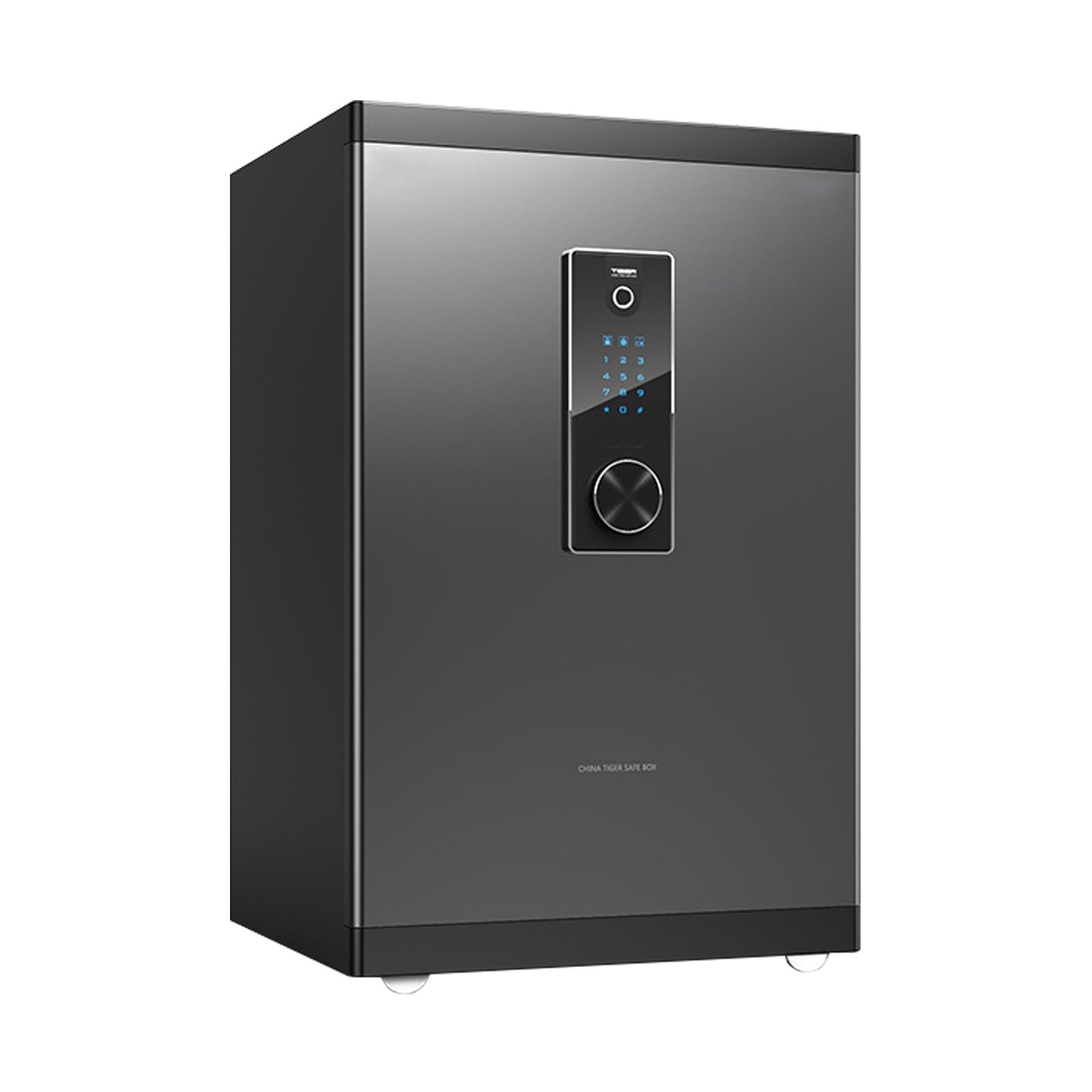Cassaforte Impronta Digitale Cassetta di Sicurezza Cassetta Portavalori per Casa, Ufficio, Hotel, Denaro, Documenti, Gioielli, Pistola, Munizioni(Black)