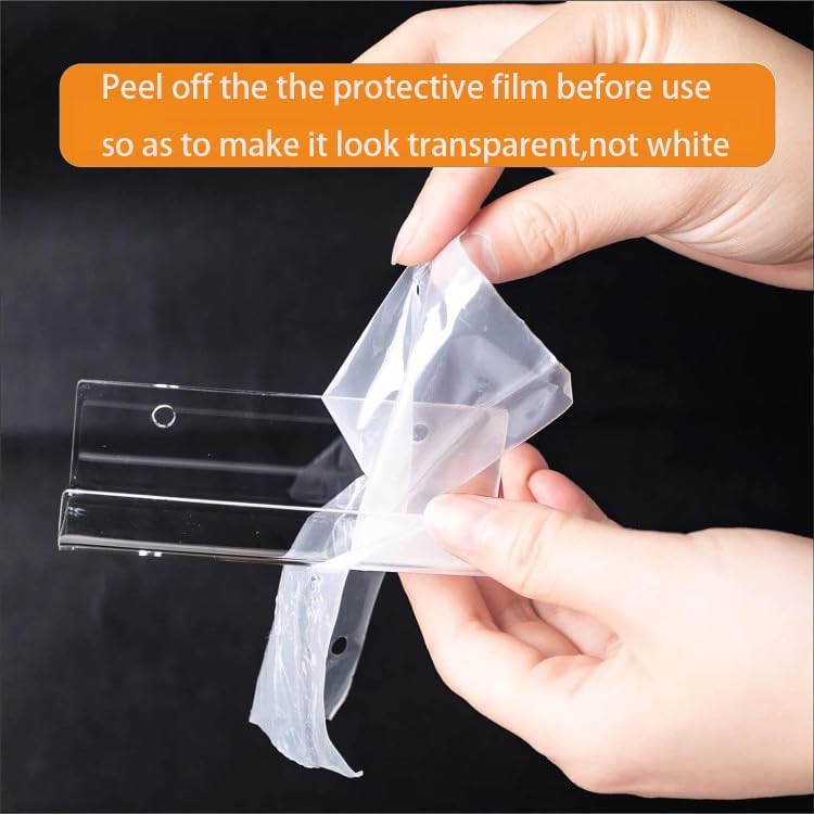 Miniatura 2 de Farady Paquete de 6 soportes de vinilo acrílico para discos de pared de 4 pulgadas, soporte transparente para discos de CD de pared, adhesivo para