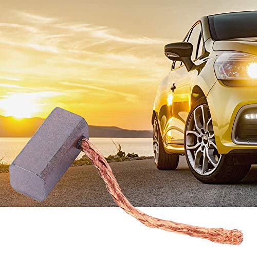 J435A 100pcs 12V/24V Motorkohlebürsten 6x6x12,5mm Geräuscharme Graphitbürste Ersatzteile für Auto-Elektronik-Lüfter-Motor Elektrisches Hilfsmaterial