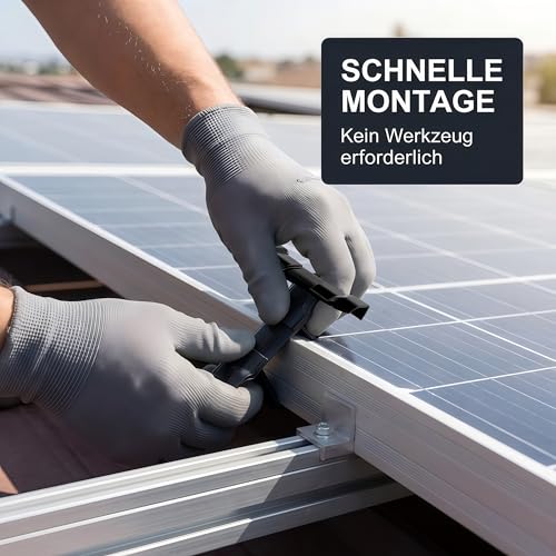 30 Stück Solarpanel Wasserablauf Clips 30mm, Dauerhaft ABS-Material Entwässerung Clips PV Module, Hohe und Niedrige Temperatur Ableitung Von Regenwasser Schlamm für Solar Zubehör (30 mm)