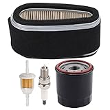Mckin 11013-2141 Air Filter + 49065-2071 Oil Filter Tune Up Kit for Kawasaki FC400V FC401V FC420V...