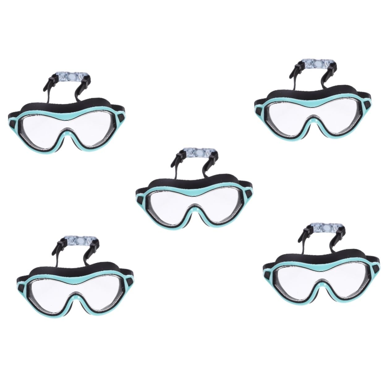 VANZACK 5stücke Einstellbare Schwimmbrille Für Und Anti-fog Und Uv-schutz Große Rahmen Komfortable Für Schwimmunterricht Und Freizeitschwimmen