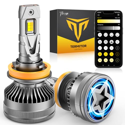 Termitor Latest H11 Smart LED Light Bulbs, 0-90,000LM 15X Variable