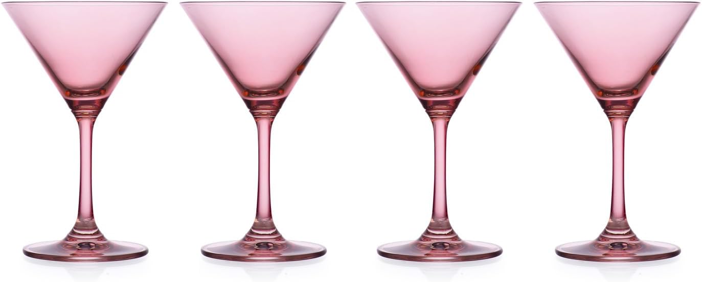 Godinger Martini Glasses, Cocktail Glasses, Stem Glasses, Margarita Glasses - Elegant Barware for Wine, Bourbon, Liquor and Beer Stylish Entertaining, Veneto Collection