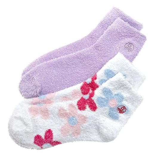 Earth Therapeutics Aloe Socks, 2 Pair Per Package ( Lavender and Flowers)