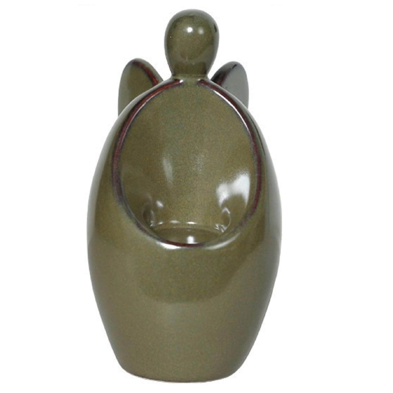 Bafnsiji Glossy Ceramic Angel Candle Holder - Tealight Stand for Home Decor