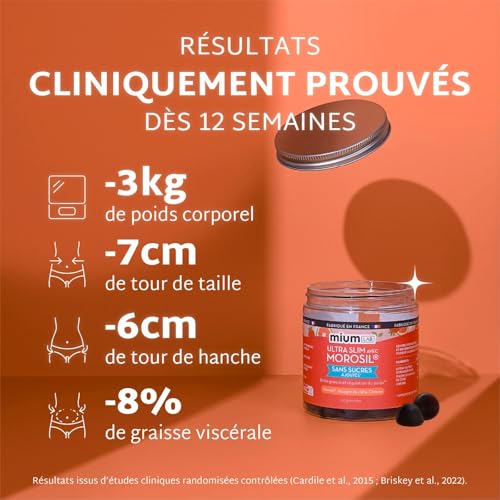 Mium Lab - Morosil Gummies - Formule concentrée Morosil® 400mg - Objectif minceur, brûle-graisse, gestion du poids - Extrait orange sanguine - Dosage optimisé - Complément alimentaire - 21 jours – Image 3