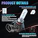 IVBDQV Upgraded Halogen Headlight Bulbs 2017-2018 for Hyundai elantra Headlight Bulbs H7 High Beam and 9005 Low Beam, Performance 5500K White 300% Brightness 4PCS