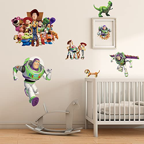 Large Cartoon Wall Decals Realistic 3D Cartoon Diy Collection Kids Wall Stickers Peel And Stick For Kids Nursery Bedroom Living Room Classroom Decor Gift Supplies (15.7 X 31.5 In） #TOP1