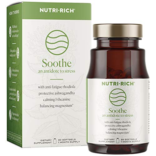 Soothe Adaptogens for Stress, Fatigue, Anxiety & Adrenal Exhaustion | L-theanine, Magnesium Malate, Rhodiola, Ashwagandha, Schisandra