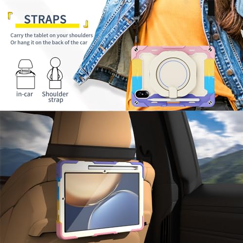 Coque Honor Pad V7 Pro silicone béquille rotative et bandoulière - 7