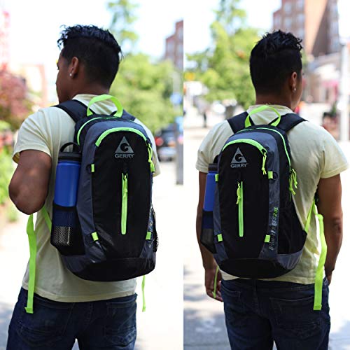 Gerry Outdoor 2 pack Lightweight Packable Backpack and Duffel Bag BLACK