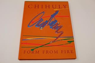 Topps Dale Chihuly Signed Autograph W/ Paint On Book Cover - "Form From Fire" Rare - Autographed Soccer Magazines