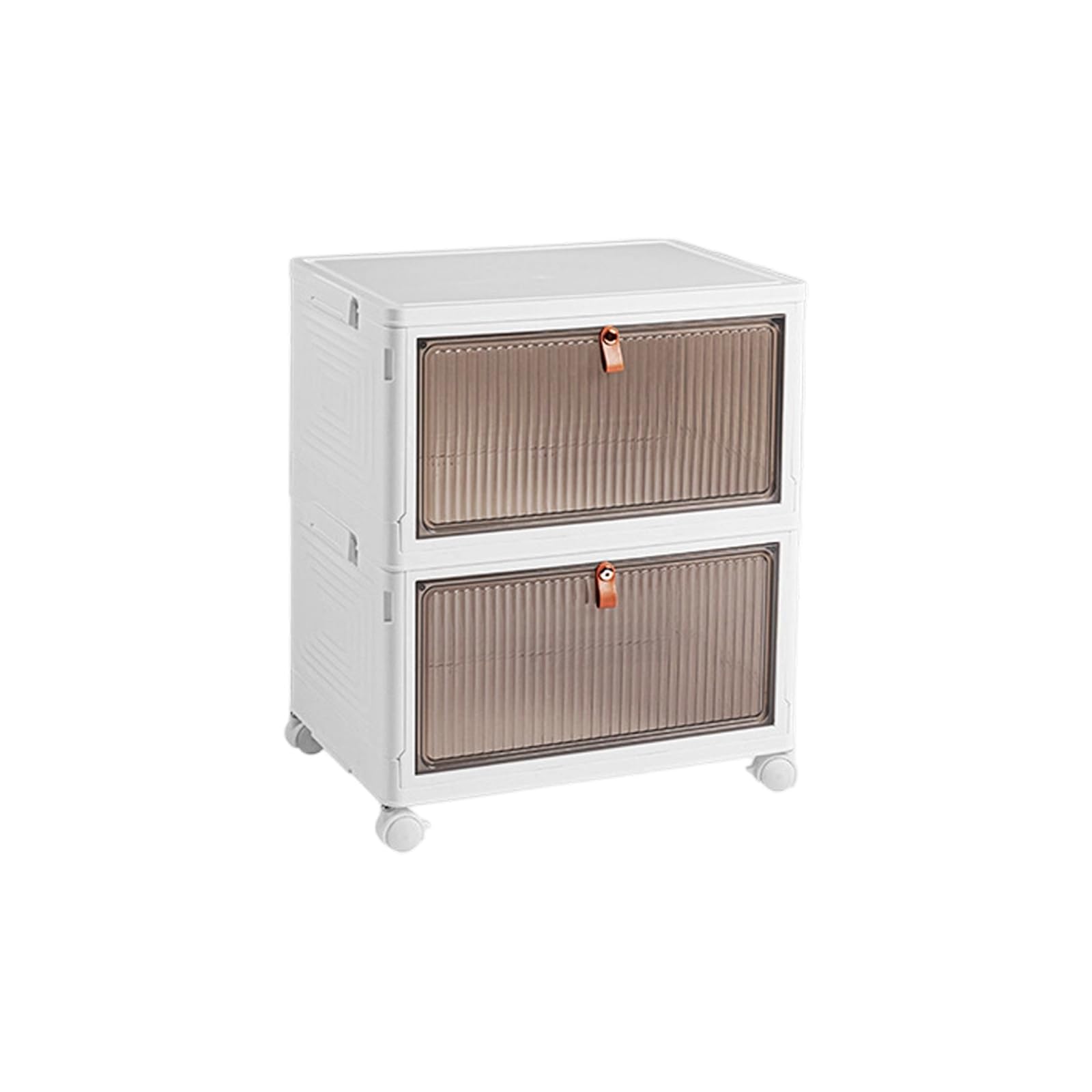 Kaeltsyn Sturdy Organizers Featuring Stackable Designs and Roller for Household Use Bin