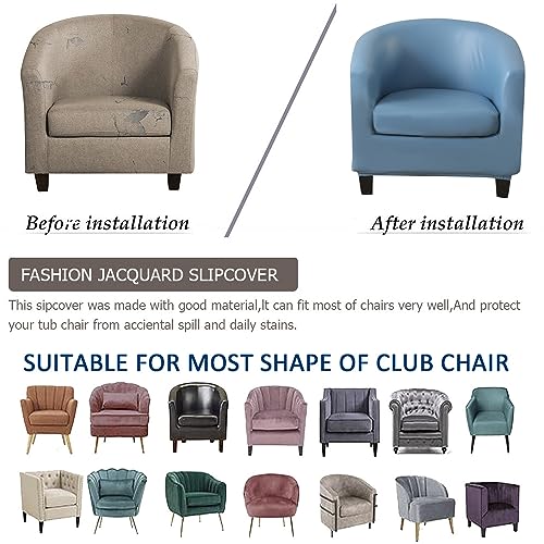 Fundas de piel para sillón lavables e impermeables para protector de muebles de oficina 8