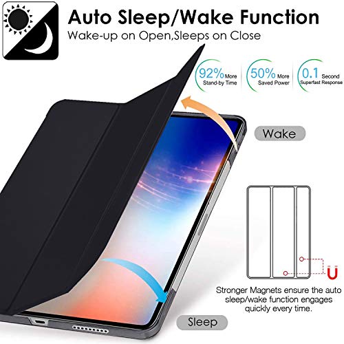 Image of DuraSafe Cases for iPad 8.3 Inch Mini 6th [ Mini 2021 6 Gen ] A2567 A2568 A2569 MK7M3HN /A MLWL3HN /A MK7R3HN /A MK7P3HN /A MLWR3HN /A MK7X3HN /A MK7V3HN /A MK893HN /A MLX43HN /A Smart PC Cover - Black