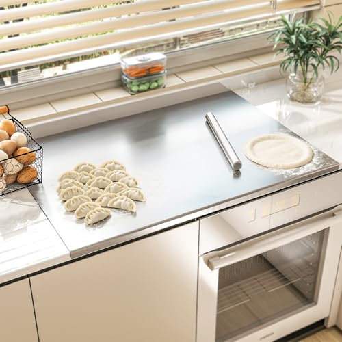 Nisorpa 304 Stainless Steel Chopping Board with Lip, Extra L