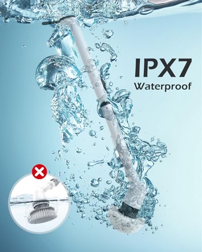 LyriFine-Electric-Spin-Scrubber-2024-New-Full-Body-IPX7-Waterproof-Bathroom-Cleaner-Brush-Shower-Scrubber-with-Long-Handle-2-Speed-Heads-Replacement-Cleaning-Supplies-for-Tub-Shower-Tile-Floor 51ROKOS96oL
