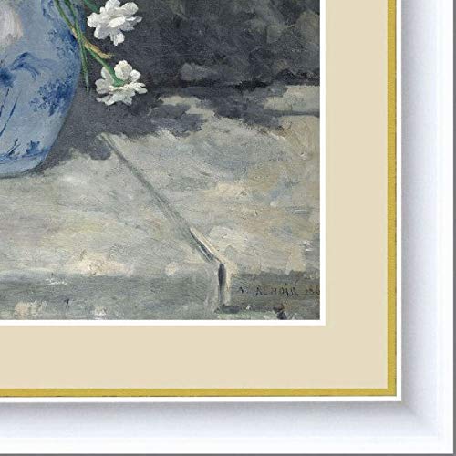 Amazon.co.jp: ルノワール『春のブーケ』高精彩工芸画+手彩 静物画