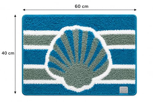 Image of AAZEEM Mat Rugs Non-Slip Abstract Bath Rugs Cute Mat Washable for Tube|Rectangular Door Mat for Home |Drawingroom |Easy Clean Indoor and Outdoor Floor Mat |Super Absorbent |40 X 60 Cm |