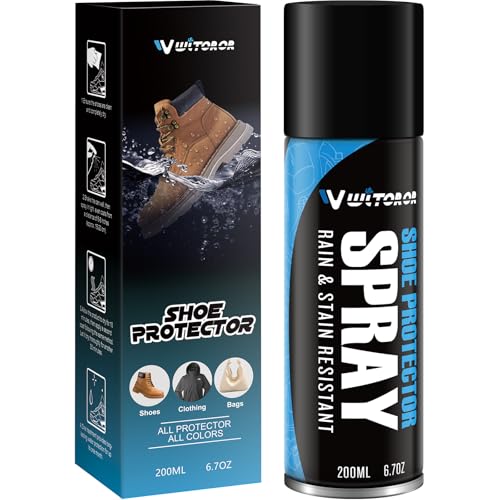 WITOROR Shoe Protector Spray, Rain & Stain Waterproof Nano Protection for Sneaker, Leather, Nubuck,...