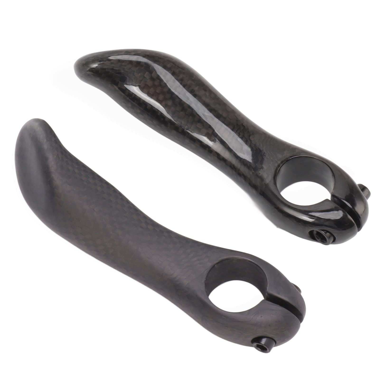 HERCHR Radfahren Fahrrad Bar Ends, Fahrrad Lenker Verlängerung Enden, Mountainbike Lenker Carbon Faser Fahrrad Bar End Lenker