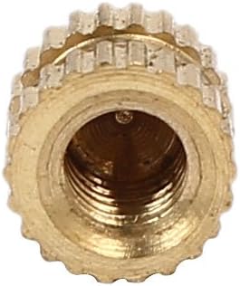 M4 x Nails, Screws & Fasteners 6mm 6.3mm OD Brass Injection Molding Embedded Knurled Thumb Nut & Bolt Sets Nut 500PCS