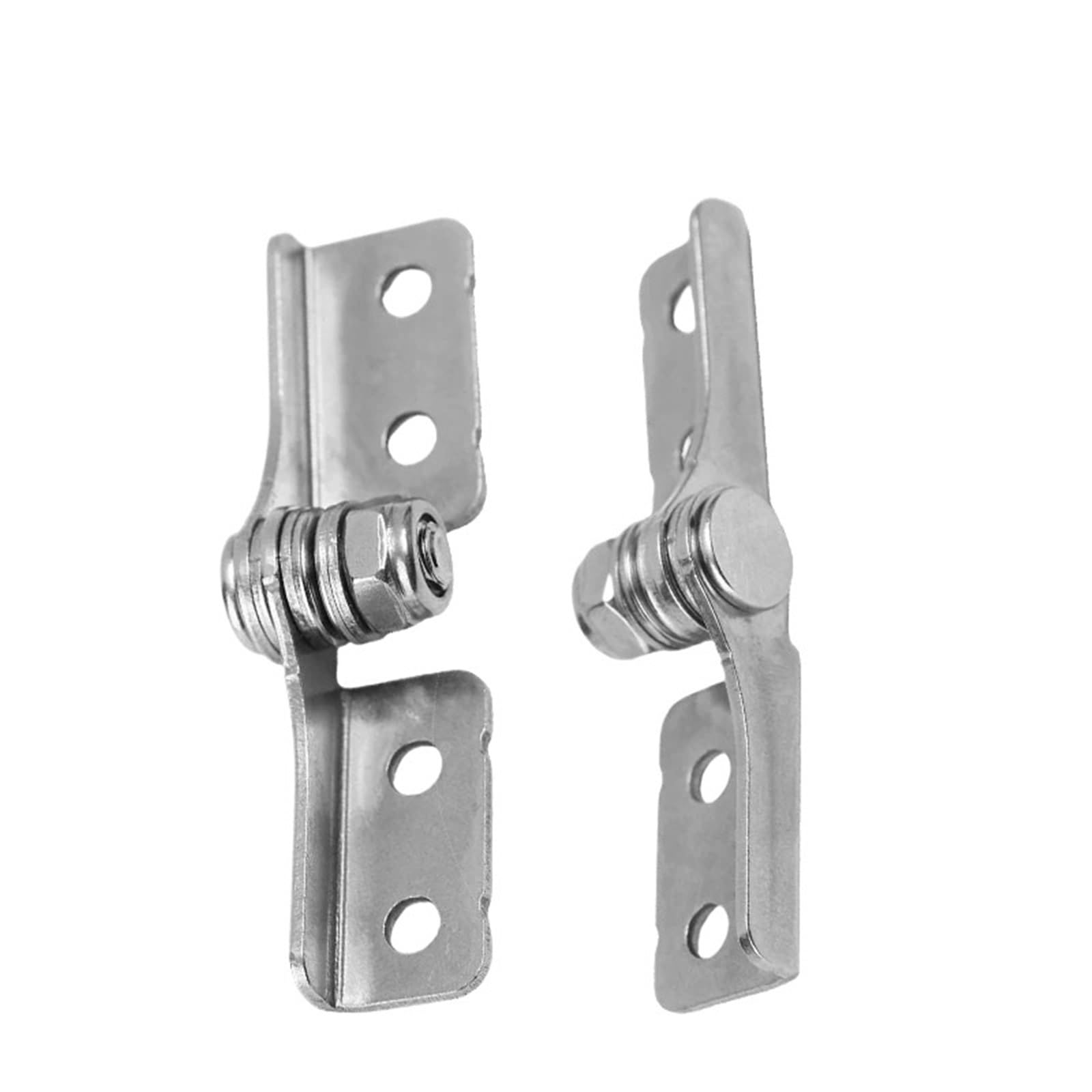Ozlcua 1 Set (2Pcs) 304 Stainless Steel Damping Hinge Friction Torque Adjustable Pivot Folding Position Stop Door Hardware Part(1 Set (2Pcs))