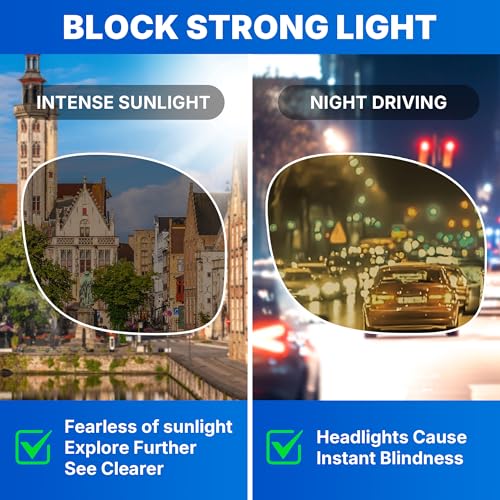 2Pcs Clip-On Sunglasses Polarized Gray & Yellow Lens Combo UV400 Protection Night Driving Fishing Cycling TAC Lens 9-Layer Coating Flip up For Prescription Eyewear Men Women Outdoor Sports4