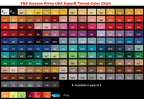 Image of Super B Polyester Embroidery Thread, 40wt Large Spool 5000m, Embroidery Thread for Commercial & Domestic Machine, 175 Popular Colors Machine Embroidery Thread, 100% Polyester - Light Yellow 602