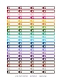 Monthly Planner Stickers Rainbow Football Sports Stickers Planner Labels Compatible with Erin Condren Vertical Life Planner