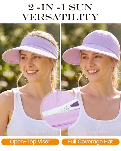 Visera solar American Trends para mujer protección UV miniatura 3