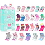 Get Trend Gabby’s Dollhouse 24 Pcs Socks Advent Calendar 2025 for Girls, Soft Knit Character Socks Size 3–6 Years, Xmas Gifts for Girls (Multi Gabby’s Dollhouse)