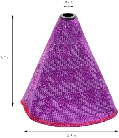 CCHRN Car Shift Boot Cover, Dustproof Shift Knob Covers Manual Automatic Lever Boot, Waterproof Fabric Gear Shifter Protector Universal for Sedans Trucks SUVs, Car Accessories (Purple) - 1