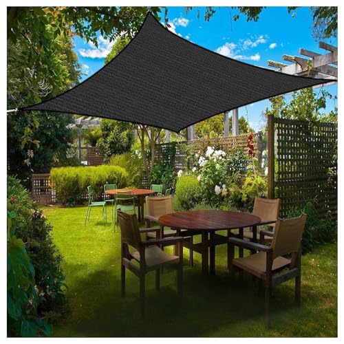 LXBche Shade Canopy Rectangle Waterproof Sun Shade Sail Patio Shade Cloth Outdoor Cover Cover UV Block for Backyard Patio Deck Balcony Pergola Garden (Color : A, Size : 5 * 6m)