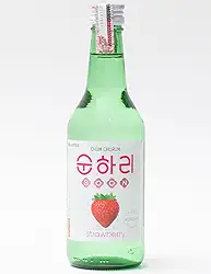 Soju Bebida Alcoólica Coreana Sabor Morango 360ml