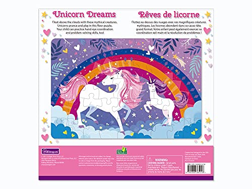 Parragon Unicorn Dreams 46 Piece Rectangular Floor Jigsaw Puzzle For Kids Ages 3 And Up: Includes Colorful Illustrations Of Unicorns And Rainbows #TOP2