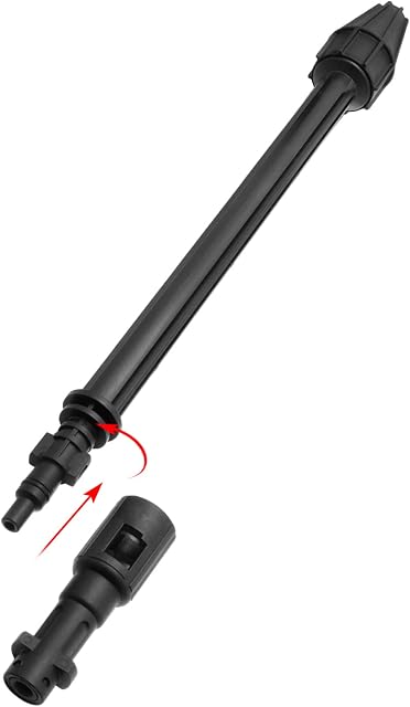 Twilight Garage Pressure Washer Cleaning Lance, 160 Bar Dirt Blaster Accessories Jet Wash Car Turbo Extension Nozzle Replacement for Karcher K1 K2 K3 K4 K5 K6 K7