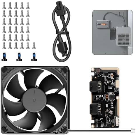 Original External Exhaust Fan Kit Compatible with Bambu Lab P2S with AMS,Active Ventilation 3D Printer Exhaust System for ABS,ASA,Nylon Filament,3D Printer Accessories Advanced Air Ventilation