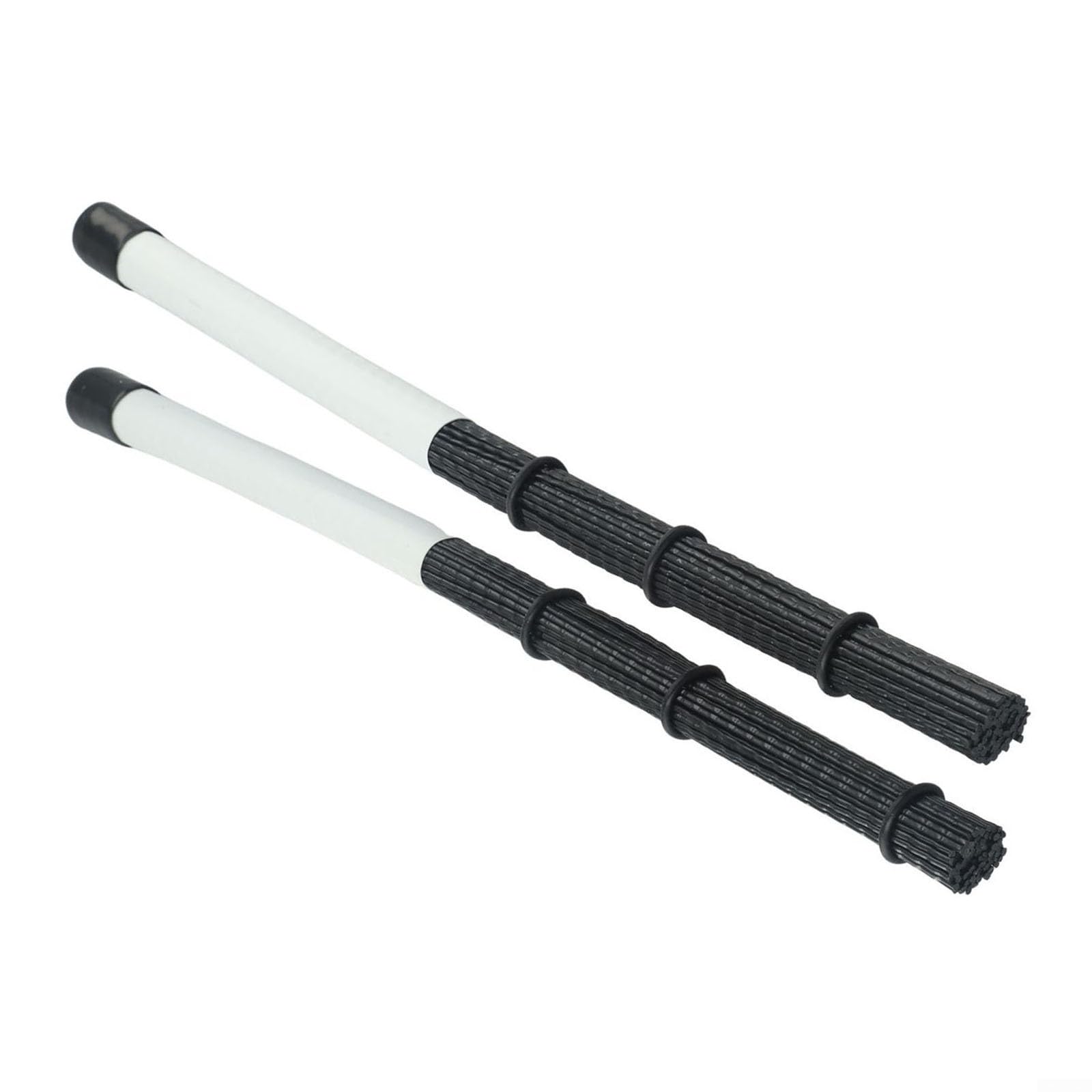Cepillos de tambor, cepillo de tambor, baquetas hechas de nailon para cajón de jazz de tambor y otras interpretaciones musicales suaves ()