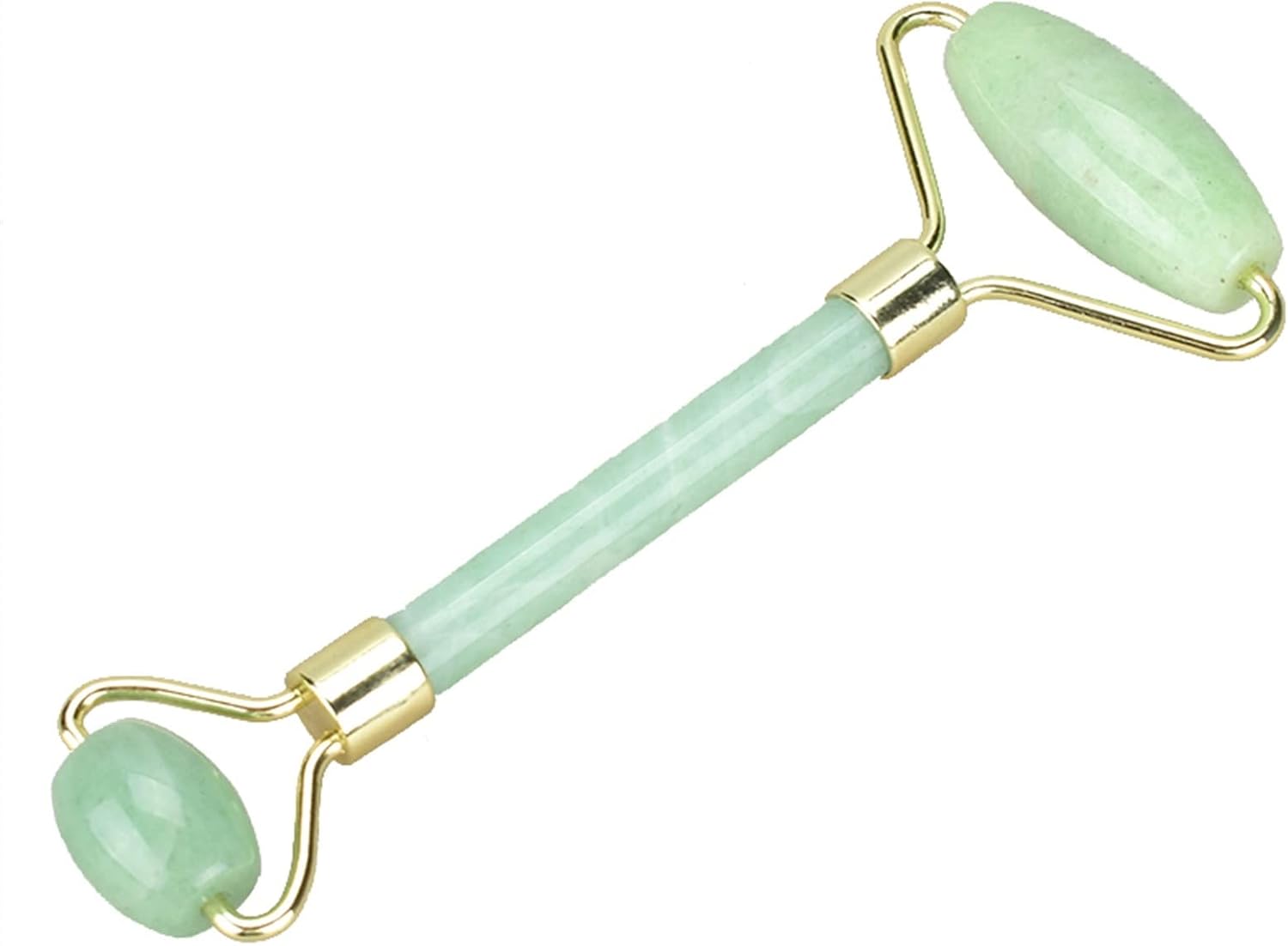 BAWHO Double Head Jade Rollers for Face Green Jade Massage Roller Cellulite Wrinkle 1Pcs
