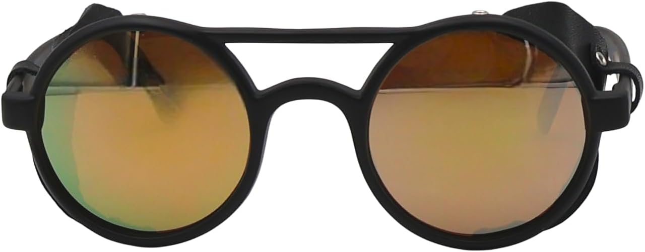 RAWIN Protective Sports Sunglasses | Fixed Leather Side Shields & Durable Frame | Built for Extreme Conditions