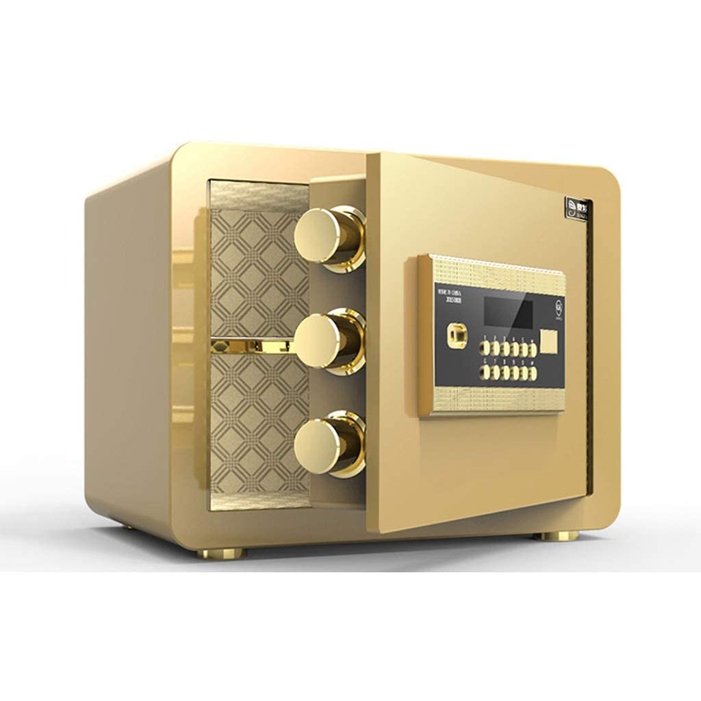 XJBTBA Cassaforte Elettronica con Password, SDeposit Interamente in Acciaio antifurto Comodino da 35 cm Stoccaggio Invisibile per Contanti/Gioielli/Documenti SCabinet